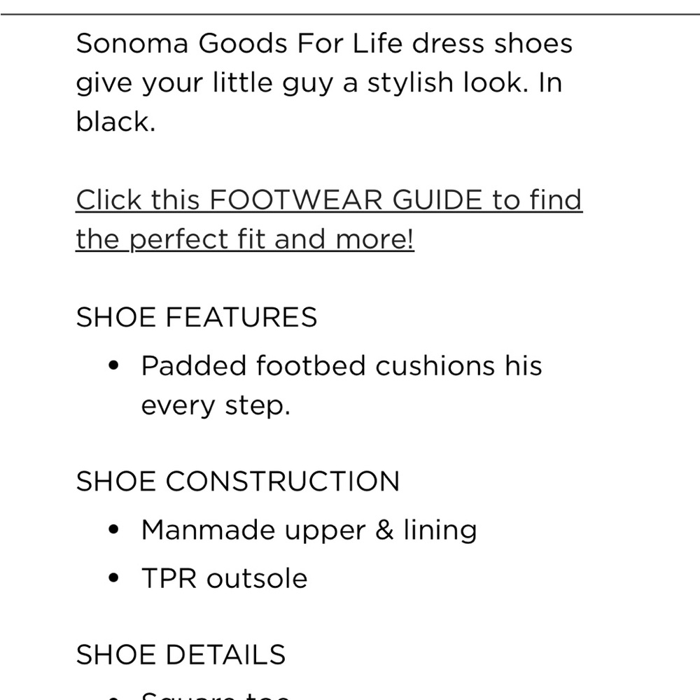 Boys Sonoma Black Leather Slip-On Shoe’s - Picture 6 of 6